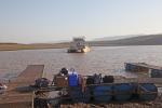 Our charter boat arrives